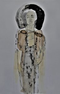 Fredfyldt abstrakt figur af Doris Schmitz