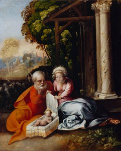 Den hellige familie af Dosso Dossi