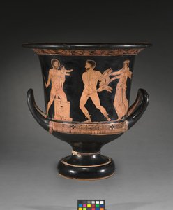Detalje fra en rød-figur lekythos