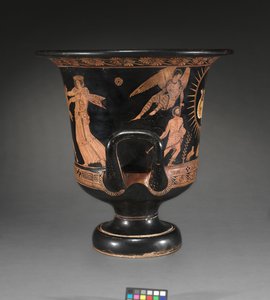 Detalje fra en rød-figur lekythos