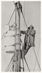 Kommandør Frank Wild (1873-1939) ved Masthead under Endurance-ekspeditionen til Antarktis, 1914-1916 af Dr. Alexander Macklin