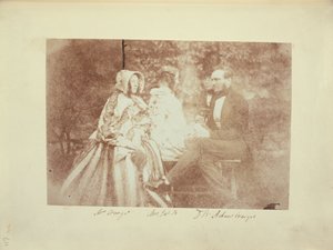 Et gruppeportræt med hr. Og fru Adair Craigie, fru James Brewster og sir David Brewster