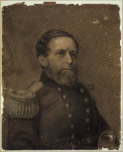 Admiral Andrew H. Foote, hoved-og-skuldre-portræt, i militæruniform Abstrakt/medium af Drawings