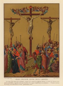Jesu Kristi korsfæstelse (chromolitho)
