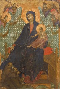 Madonna of Franciscans, af Duccio di Buoninsegna (ca 1255 - før 1319), tempera på træ, 235x16 cm af Duccio di Buoninsegna