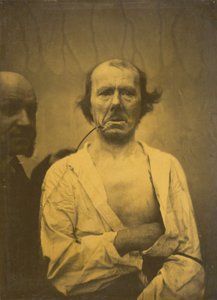 Et afslappet udtryk til venstre, Afsky til højre, 1854-1856, trykt 1862.