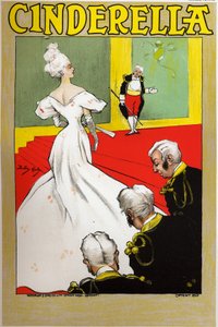 Litteratur. Eventyr. Askepot. Plakat af Dudley Hardy til et show i London, England, ca. 1890 (plakat) af Dudley Hardy