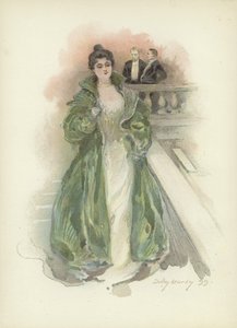 Selskabsdame på Savoy Hotel, London af Dudley Hardy