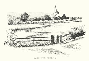 Alfriston Kirke (litografi) af Duncan Moul