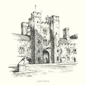 Knole House (litografi) af Duncan Moul
