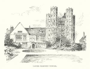 Layer Marney Tower (litografi) af Duncan Moul