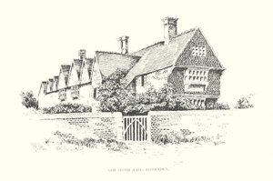 Old Cloth Hall, Biddenden (litografi) af Duncan Moul
