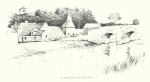 Pulborough, fra Arun (litografi) af Duncan Moul