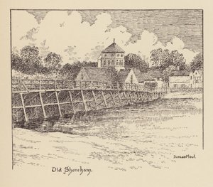 Sussex: Old Shoreham (litografi) af Duncan Moul
