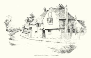 "Den løbende hest", Leatherhead (litografi) af Duncan Moul