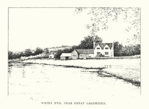 Water End, nær Great Gaddesden (litografi) af Duncan Moul