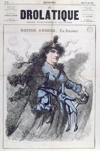 Karikatur af Hortense Schneider (1833-1920) fra forsiden af 