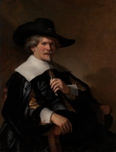 Portræt af en mand, der sidder i en lænestol, ca. 1640-50. af Dutch