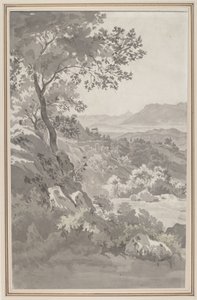 Dal i den italienske Campagna af Dutch 19th Century