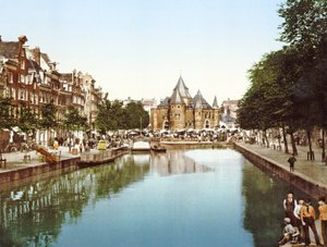 The New Market and Bourse, Amsterdam, Holland pub.c. 1900
