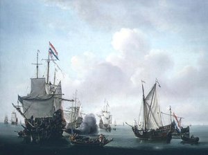 En forsendelsesscene af Dutch School