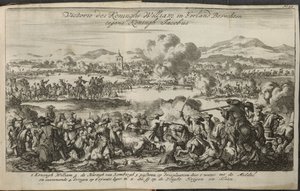 Et slag, der involverer hæren af William III af Dutch School