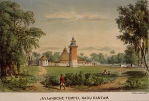 Banten-moskeen, Java, Indonesien af Dutch School