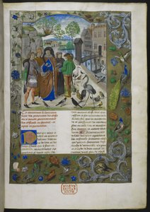 Bartholomaeus Angelicus, fra De proprietatibus rerum på fransk (Livre des proprietez des choses), Royal 15 E III, f. 11 af Dutch School