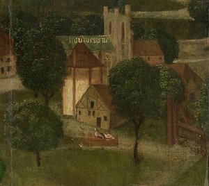 Beatrix de Rijkes vugge fra St Elizabeths Day Flood af Dutch School