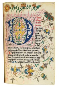 Timebog og bønnebog på hollandsk, Nedre Rheinland, Emmerich, Cleves, ca. 1480 af Dutch School