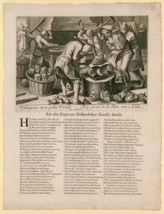 Ceforgeron myn goede vrind. Karikatur angående arvefølgen til den engelske trone, 1688-89 af Dutch School