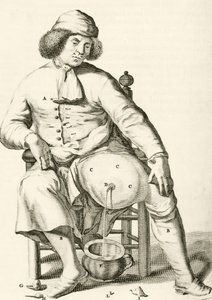 Dræning af væske fra en byld af Frederik Dekkers, 1694 af Dutch School