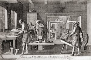 Abraham van Wylicks fabrik, Amsterdams silkeindustri, fra 