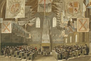Great Hall of the Binnenhof, The Hague, Netherlands  af Dutch School