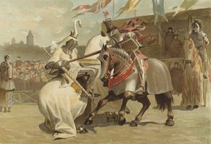 Jousting, 15th Century  af Dutch School