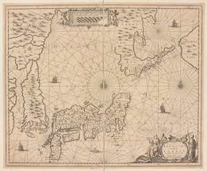 Kort over Japan, en ny og nøjagtig beskrivelse af Japan, landet Eson og de tilstødende øer fra den sneklædte opdagelse af Dutch School