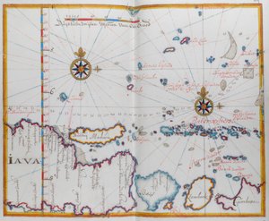Kort over Java-øerne; Madura; Bali og andre øer. af Dutch School