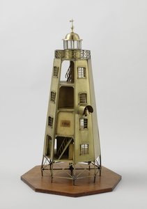 Model af Pigeon Island fyrtårnet på Java af Dutch School