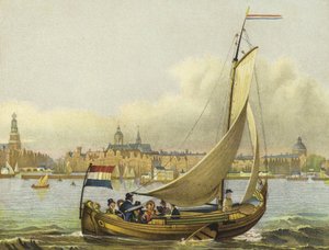 Pleasure boating on the Y, Netherlands, 19th Century 