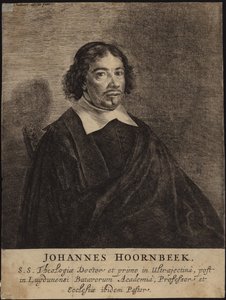 Portræt af Johannes Hoornbeek af Dutch School