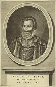 Portræt af kong Henrik IV af Frankrig af Dutch School
