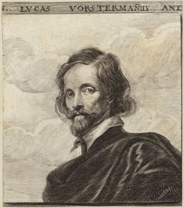 Portræt af Lucas Vorsterman af Dutch School