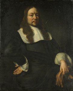 Portræt af en mand af Dutch School