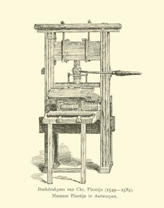 Printing press of Christophe Plantin  af Dutch School