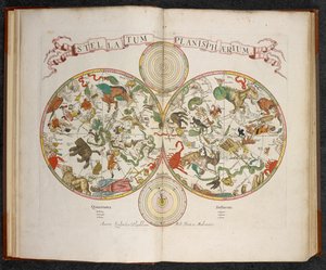 Stellatum Planisphaerium, En planisfære med stjernetegn