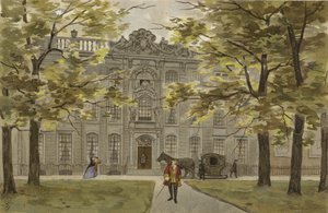 Substantial Dutch residence, mid 18th Century  af Dutch School