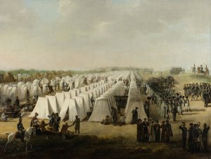 Hærens lejr i Rijen, 1831-5 af Dutch School