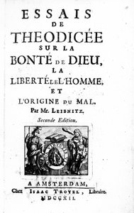 Titelblad for Theodicee af Gottfried Leibniz, anden udgave udgivet 1712 af Dutch School