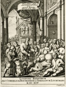 Titelblad fra The Practice of Medicine af Frederik Dekkers, 1694 af Dutch School