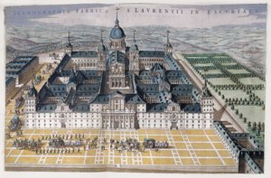 Udsigt over Madrid Escorial, ca. 1662-5 af Dutch School